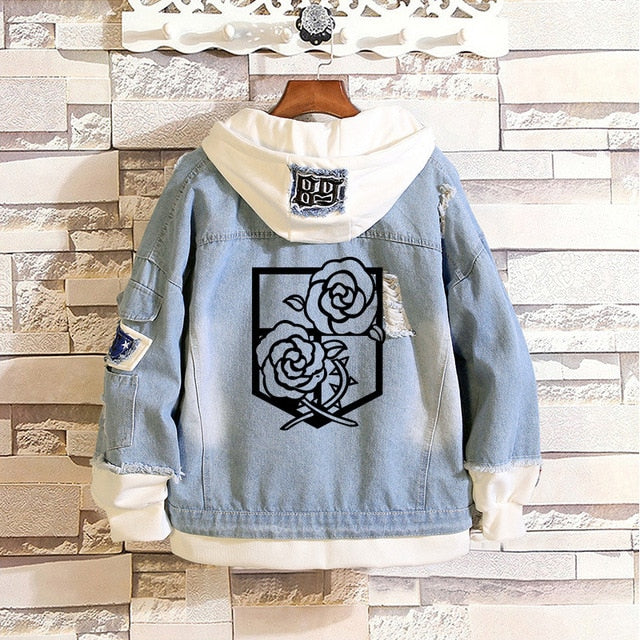 Veste en Jean Attaque des Titans Snk Boutique